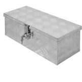 ECD Germany Alu Werkzeugkasten 57 x 22 x 19 cm - abschließbar - Werkzeugkoffer Werkzeugkiste Werkzeugbox Alukiste Kiste Alubox Transportbox Transportkiste Deichselbox Truckbox Box - 1